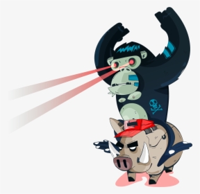 Para-gorilaz 1 - Cartoon, HD Png Download, Transparent PNG