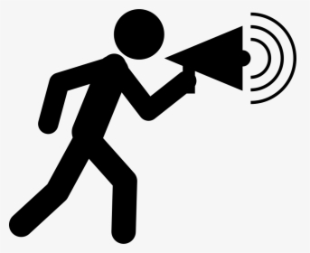 Transparent Man Walking Clipart - People Speaker Icon Png, Png Download, Transparent PNG