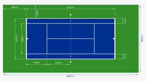 Тенис На Корт Игрище Размери, HD Png Download, Transparent PNG