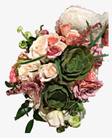 #bride #bridal #wedding #bouquet #beautiful #flowers - Garden Roses, HD Png Download, Transparent PNG