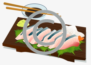 Sushi On Plate Clipart, HD Png Download, Transparent PNG