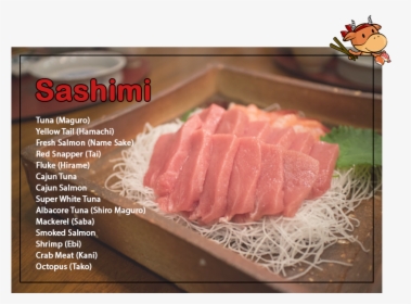 Transparent Sashimi Png - Sashimi, Png Download, Transparent PNG