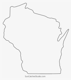Download Hd Free Wisconsin Outline Thin Border Cricut - Wisconsin Outline Map, HD Png Download, Transparent PNG