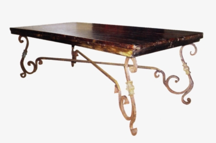 Dinner Antique Table Png - Antique Wrought Iron Coffee Table Base, Transparent Png, Transparent PNG