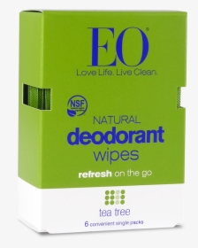 Eo Deodorant Wipes Tea Tree, HD Png Download, Transparent PNG