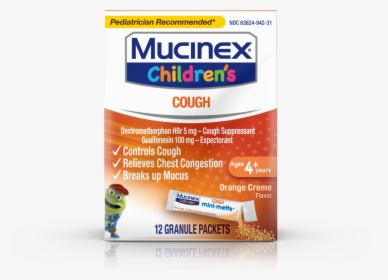 Children’s Mucinex® Chest Congestion Mini-melts™, Orange - Smoking Cessation, HD Png Download, Transparent PNG