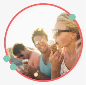 Eating Ice Cream On Beach, HD Png Download, Transparent PNG