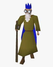 Runescape Character Png - Osrs Wise Old Man Outfit, Transparent Png, Transparent PNG