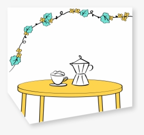 Transparent Cafe Table Png - Cartoon, Png Download, Transparent PNG