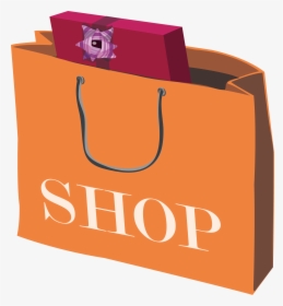 Gift Clipart Gift Bag - Sac De Shopping Dessin, HD Png Download, Transparent PNG