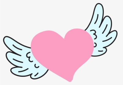 Heart Wings - Heart With Wings Png, Transparent Png, Transparent PNG
