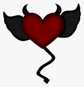 Devil Heart With Wings, HD Png Download, Transparent PNG