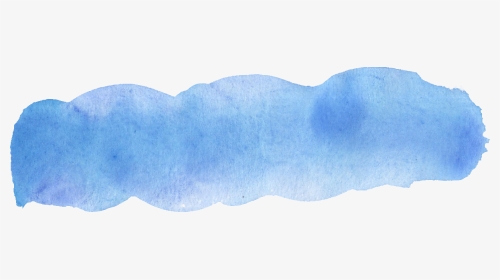 Blue Watercolour Brush Stroke - Snow, HD Png Download, Transparent PNG