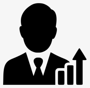 Man Statistics Chart Graph Opportunity Increase - Businessman Icon Png, Transparent Png, Transparent PNG