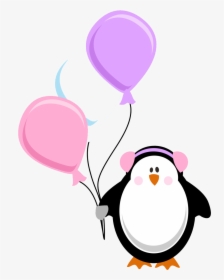 Winter Party Birthday Background Clipart Balloon Transparent - Winter Happy Birthday Clipart, HD Png Download, Transparent PNG