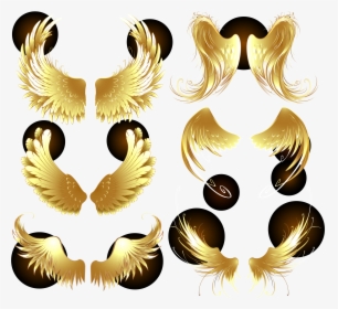 O Adobe Illustrator Png Transparente - Vector Golden Angel Wings, Png Download, Transparent PNG