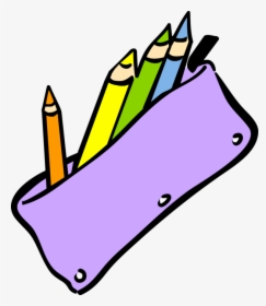 Vector Illustration Of Student S School Pencil Case - Transparent Background Pencil Case Clipart, HD Png Download, Transparent PNG