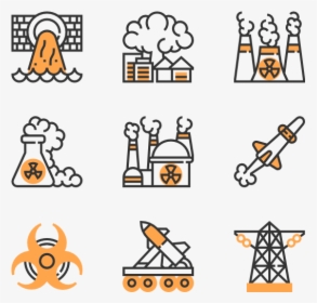 Radiation Drawing Colored Pencil - Radioactive Icons, HD Png Download, Transparent PNG