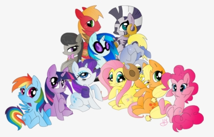 Transparent My Little Pony Group Png - Cartoon, Png Download, Transparent PNG
