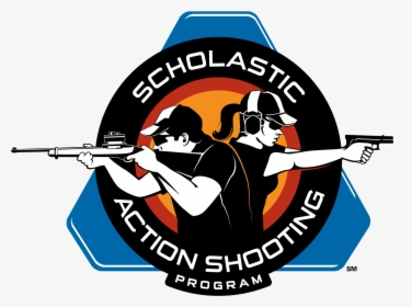 Gun Man Logo Photo - Scholastic Action Shooting Program, HD Png Download, Transparent PNG