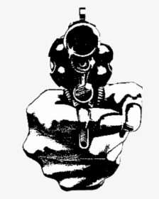 Gun Png Black And White - 2 Gun Logo Art, Transparent Png, Transparent PNG