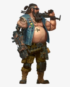 #man #male #fat #postapocalyptic #clipart #png #character - Sniper, Transparent Png, Transparent PNG