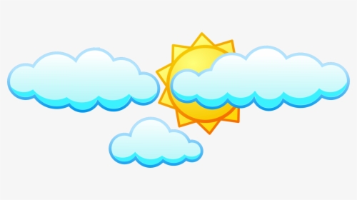 Cloud Sunlight Computer Icons Sky - Clouds And Sun Clipart, HD Png Download, Transparent PNG