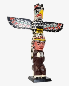 Thunderbird And Chief Totem - Totem Pole Transparent Background, HD Png Download, Transparent PNG