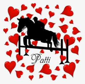 Fun Horse Jumper And Hearts Drinking Glass - Mare, HD Png Download, Transparent PNG
