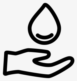 Hand And Drop Of Water Comments - Portable Network Graphics, HD Png Download, Transparent PNG