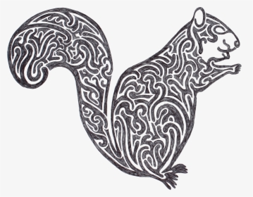 Drawn Squirrel Totem Pole - Illustration, HD Png Download, Transparent PNG