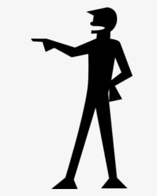 Person Pointing Png Transparent Images - Pointing Out Person Cartoon, Png Download, Transparent PNG