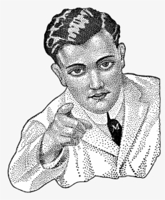Guy Pointing At You Drawing, HD Png Download, Transparent PNG