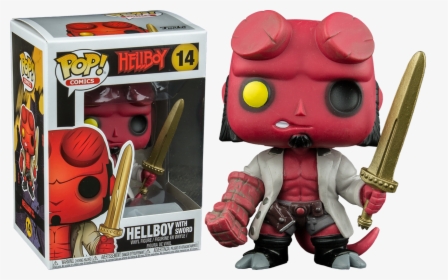 Hellboy With Sword Pop Vinyl Figure - Pop Funko Hellboy With Sword 14, HD Png Download, Transparent PNG