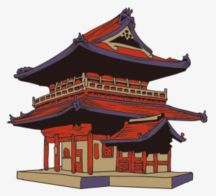 Art Geisha Clip Culture - Japanese Temple Png, Transparent Png, Transparent PNG