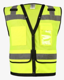 Ml Kishigo S5008 Class 2 Lime Surveyor Vest With Pockets - Lifejacket, HD Png Download, Transparent PNG