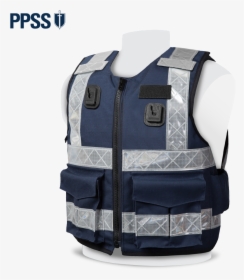 Navy Blue Reflective Vest, HD Png Download, Transparent PNG