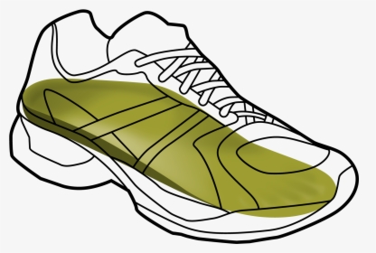Running Shoe Drawing At Getdrawings - Shoe, HD Png Download, Transparent PNG