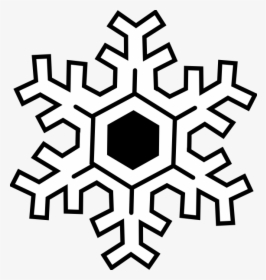 Transparent Falling Snowflake Clipart Black And White - Red Snowflake Free Clipart, HD Png Download, Transparent PNG