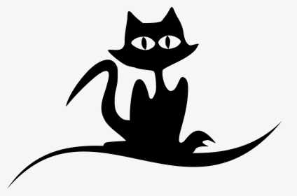 Hd Clipart Art Free - Cat Silhouette, HD Png Download, Transparent PNG