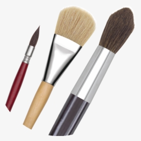 Transparent Painting Easel Clipart - Makeup Brushes, HD Png Download, Transparent PNG