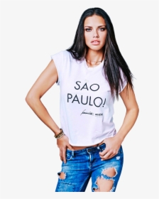 Adriana Lima File - Adriana Lima T Shirt, HD Png Download, Transparent PNG