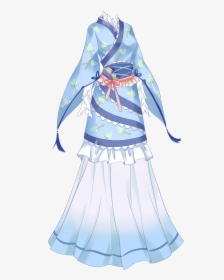 Drawing Anime Kimono Dress, HD Png Download, Transparent PNG