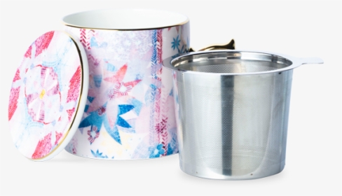 Falling Flowers Pink Mug With Infuser - Stock Pot, HD Png Download, Transparent PNG