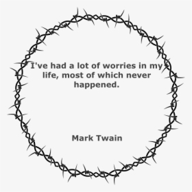 Barbed Wire With A Quote - Barbed Wire Circle Png, Transparent Png, Transparent PNG