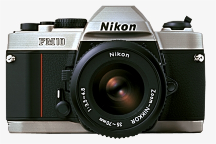 Vintage Camera Png Nikon-plus - Nikon Fm10, Transparent Png, Transparent PNG