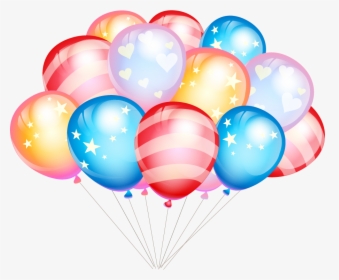 Balloon Birthday Gift Party Greeting Card - Cute Balloons For Birthday, HD Png Download, Transparent PNG