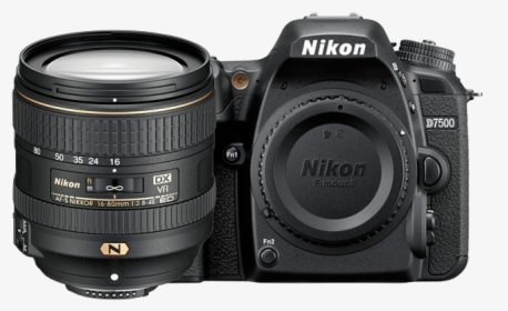 Nikon D7500 16 80mm Vr Kit   Title Nikon D7500 16 80mm - D7500 Nikon 16 80, HD Png Download, Transparent PNG
