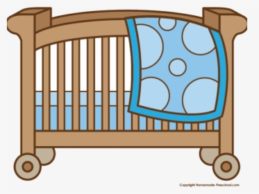 Baby Girl Clipart Crib - Baby Crib Clipart, HD Png Download, Transparent PNG