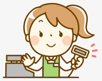 Grocery Store Clerk - Girl Listening To Music Clipart, HD Png Download, Transparent PNG